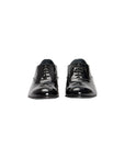 Roberto Pepe Luxury Leather Lace-Up Oxford Shoes - Black