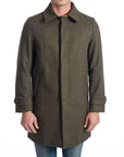Roberto Pepe Luxury Wool Coat - Military Green - Made In Italy