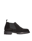 Roberto Pepe Luxury Suede Leather Chelsea Boots - Black - Made In Italy