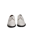 Roberto Pepe Luxury Leather Lace-Up Derby Shoes - White