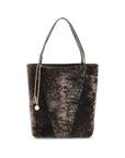 Chloé Spin Shearling Fur Medium Tote & Shoulder Bag
