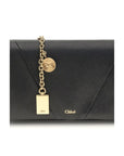 Chloé Spin Leather Flap Wallet With Chain Strap