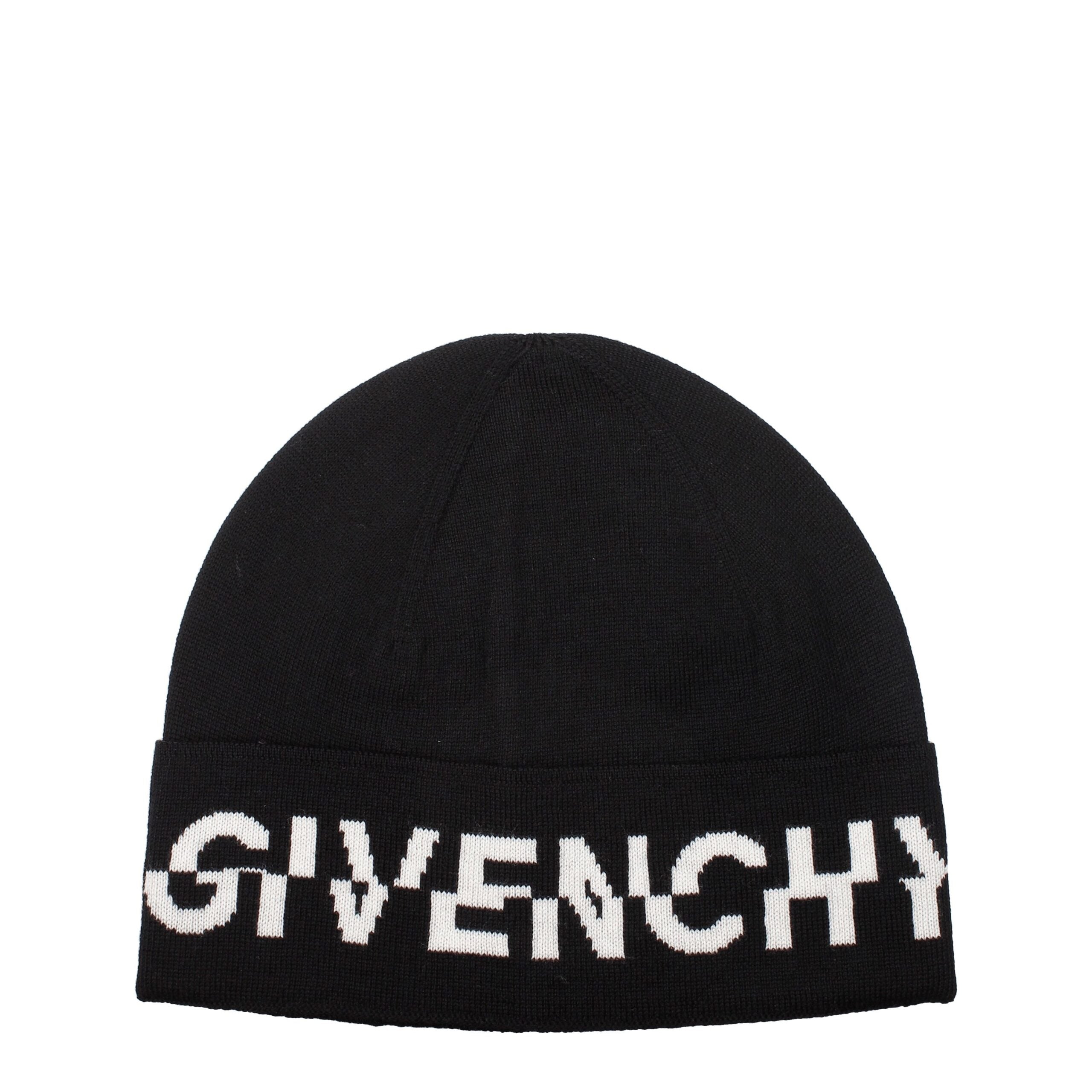 (美品)GIVENCHY ジバンシー ビーニー ロゴニット 黒 ウール Givenchy Logo Unisex Black Wool Beanie – Runway Door