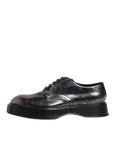 Dolce & Gabbana Multicolor Leather Lace-up Derby Shoes