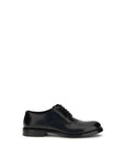 Dolce & Gabbana Black Leather Lace-Up Derby Shoes