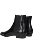 Celine Black Leather Ankle Chelsea Boots