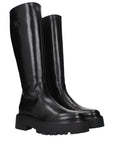 Celine Black Leather Knee-High Boots
