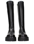 Celine Black Leather Knee-High Boots