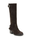 Chloé Dakota Brown Suede Leather Knee-High Heeled Boots