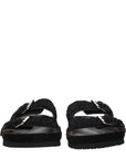 Isabel Marant Black Leather Buckle Sandals