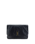 Saint Laurent Large Jamie Black Leather Shoulder Bag