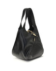 Chloé Black Leather Hobo Shoulder Bag