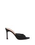 Amina Muaddi Alexa Peep Toe Mule Sandals - Black
