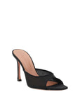Amina Muaddi Alexa Peep Toe Mule Sandals - Black