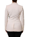 Dolce & Gabbana Embroidered Single-Breasted Wool-Silk Blazer