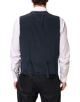 Dolce & Gabbana Martini Vest, Blazer & Pants 3-Piece Suit - Black