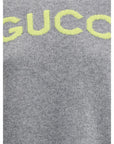 Gucci Logo Grey Wool Sweater