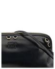 Miu Miu Black Leather Soft Shoulder Bag