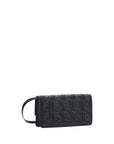 Fendi Leather Clutch Wallet With Chain Strap