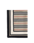 Burberry Checkered & Stripe Silk Scarf