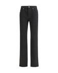 Saint Laurent Black Nico Straight Leg Denim Jeans