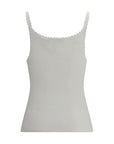 Chloé Slim Fit Ribbed Cotton Singlet Top