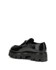 Prada Black Leather Monolith Platform Heel