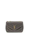 YSL Lou Lou Leather Chevron Quilted Shoulder Bag