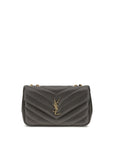 YSL Lou Lou Leather Chevron Quilted Shoulder Bag