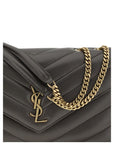 YSL Lou Lou Leather Chevron Quilted Shoulder Bag