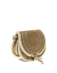 Chloé Shearling Marcie Saddle Shoulder Bag