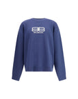 Balenciaga Crewneck Wool-Blend Sweatshirt