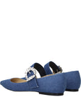 Jimmy Choo Cheri Azure Blue Mary Janes