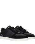 Jimmy Choo Black Leather Low Tops