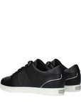 Jimmy Choo Black Leather Low Tops