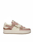 Jimmy Choo Florent Pink Leather Low Top Sneakers