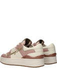 Jimmy Choo Florent Pink Leather Low Top Sneakers