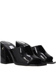 Jimmy Choo Black Leather Skyla Mules