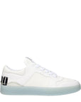 Jimmy Choo Florent White Leather Low Tops
