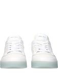 Jimmy Choo Florent White Leather Low Tops