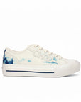 Jimmy Choo Fenix Blue & White Low Top Sneakers