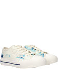 Jimmy Choo Fenix Blue & White Low Top Sneakers