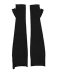 Dolce & Gabbana Wool Elbow Length Fingerless Gloves - Black