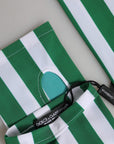 Dolce & Gabbana Striped Wrist Length Gloves - Green & White