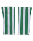 Dolce & Gabbana Striped Wrist Length Gloves - Green & White