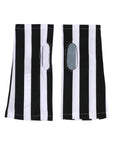 Dolce & Gabbana Striped Wrist Length Gloves - Black & White