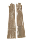 Dolce & Gabbana Long Elbow Length Gloves - Gold