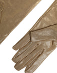 Dolce & Gabbana Long Elbow Length Gloves - Gold/Beige