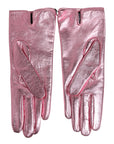 Dolce & Gabbana DG Logo Wrist Length Gloves - Pink Gloss