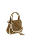 Chloé Top Handle Shearling Marcie Saddle Shoulder Bag